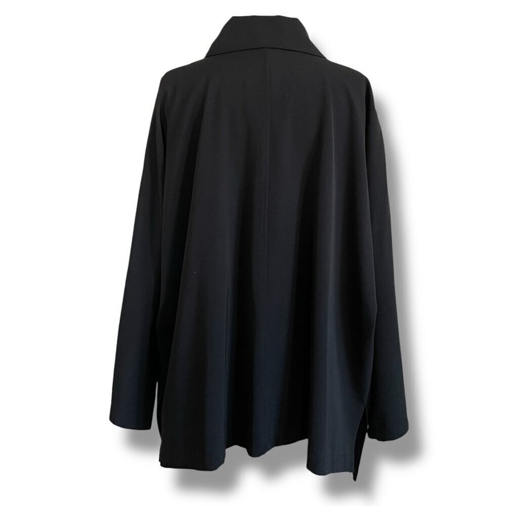 Ivan Grundahl Womens Jacket XS Black Wool Oversized Lagenlook Minimalist Coat - Picture 9 of 11